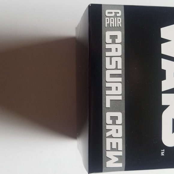 star wars  baby yoda mens casual crew socks 6 pair - Picture 6 of 6